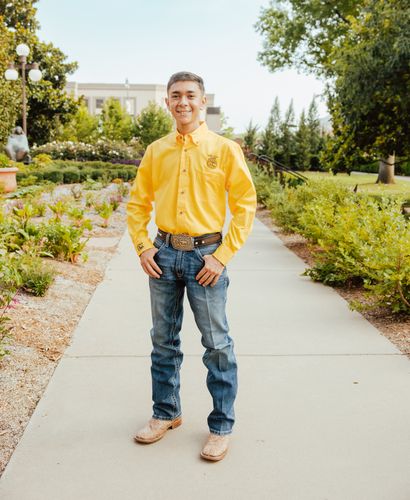 DISCONTINUED Men's Easy Blend Twill Gold Shirt image thumbnail