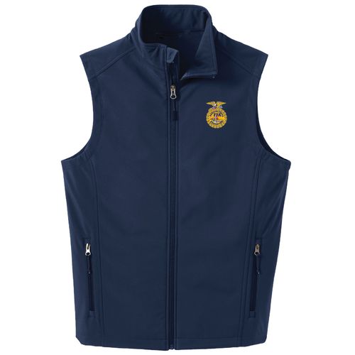 Men's Navy Soft Shell Vest • XS-4XL image thumbnail