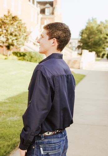 ON SALE - Men's Performance Navy Shirt 3XL image thumbnail