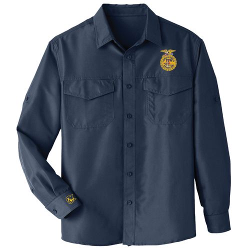 ON SALE - Men's Performance Navy Shirt 3XL image thumbnail