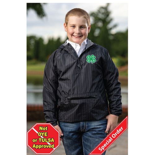 Adult 4-H Packable Pullover - Black • S-4XL image thumbnail