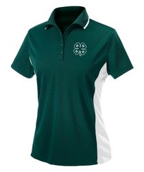 Image of Ladies 4-H Color Blocked Polo • XS-2XL