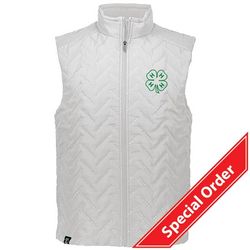 Image of Men's White 4-H Repreve Vest • S-3XL