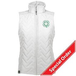 Image of Ladies White 4-H Repreve Vest • XS-3XL