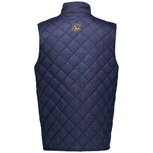 Men's Navy Diamond Quilt Vest • S-2XL image thumbnail