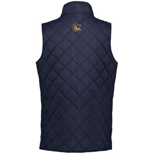 Ladies Navy Diamond Quilt Vest • S-2XL image thumbnail
