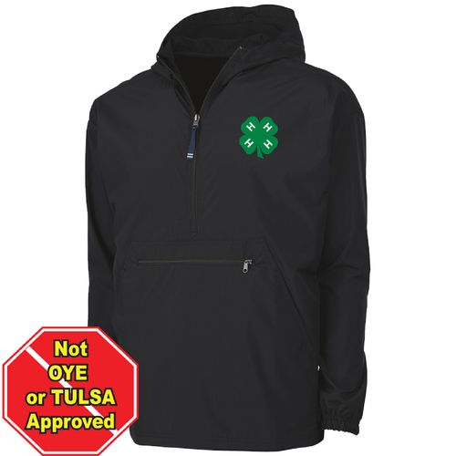 Youth 4-H Pack-N-Go Pullover - Black • YS-XL image thumbnail