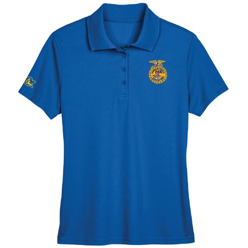 Ladies' Solid Royal Polo • XS-3XL image thumbnail