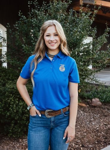Ladies' Solid Royal Polo • XS-3XL image thumbnail