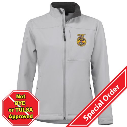 Ladies' White Soft Shell Jacket • XS-3XL image thumbnail