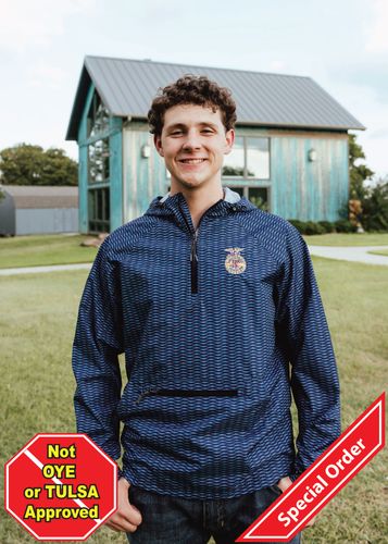 Adult FFA Packable Pullover - Navy • S-4XL image thumbnail