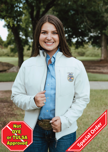 Ladies' White Soft Shell Jacket • XS-3XL image thumbnail