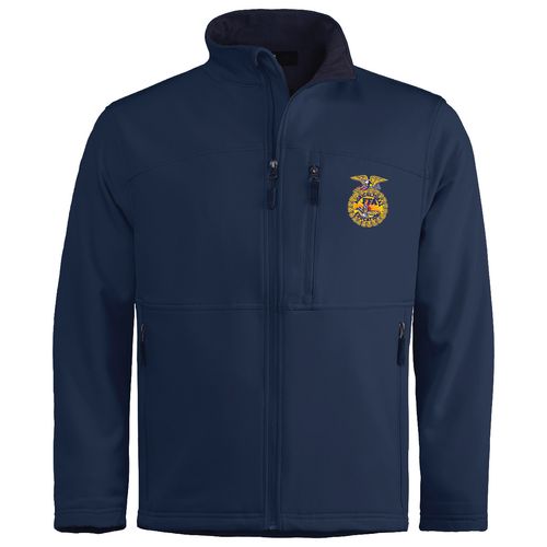 CLOSEOUT Men's Navy Soft Shell Jacket image thumbnail
