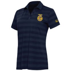 Image of Ladies Tonal Striped Polo • XS-2XL