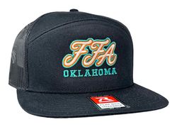 Image of Black - FFA 7 Panel Trucker Cap