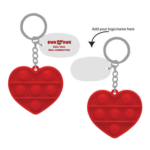 Heart Fidget Key Chain image thumbnail