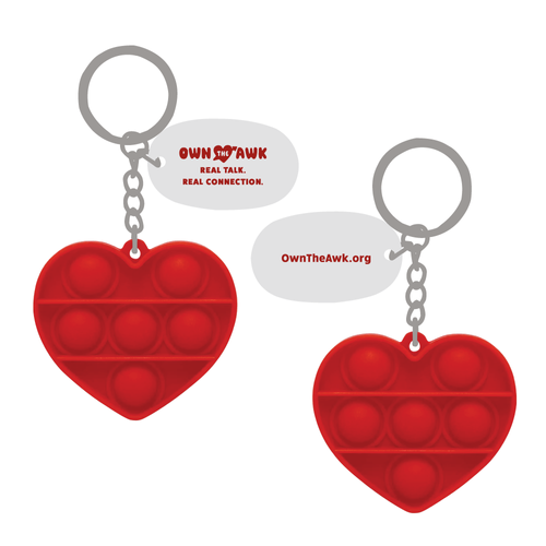 Heart Fidget Key Chain image thumbnail