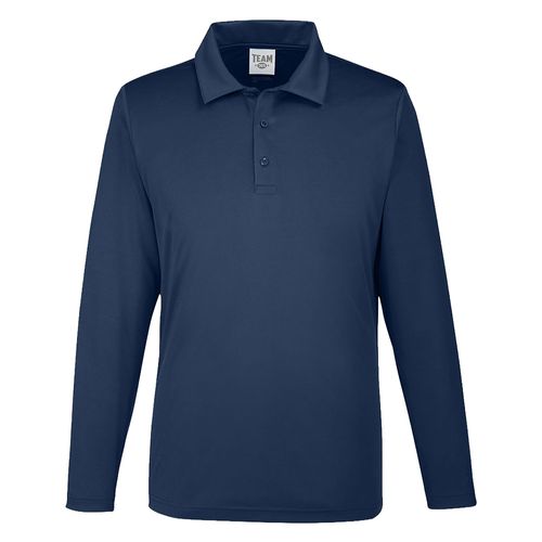 Team 365 Men's Zone Performance Long Sleeve Polo image thumbnail