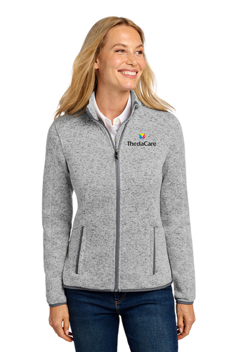 Port Authority Ladies Sweater Fleece Jacket image thumbnail