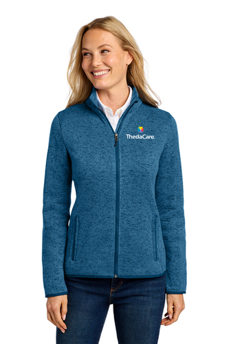 Port Authority Ladies Sweater Fleece Jacket image thumbnail