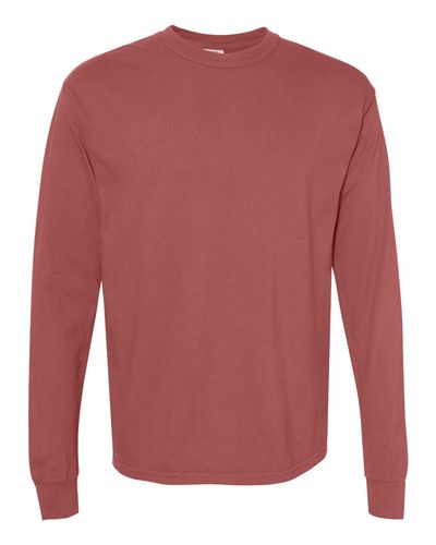 Unisex Garment-Dyed Heavyweight Long Sleeve T-Shirt - 6014 image thumbnail