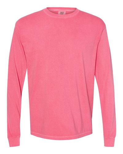 Unisex Garment-Dyed Heavyweight Long Sleeve T-Shirt - 6014 image thumbnail