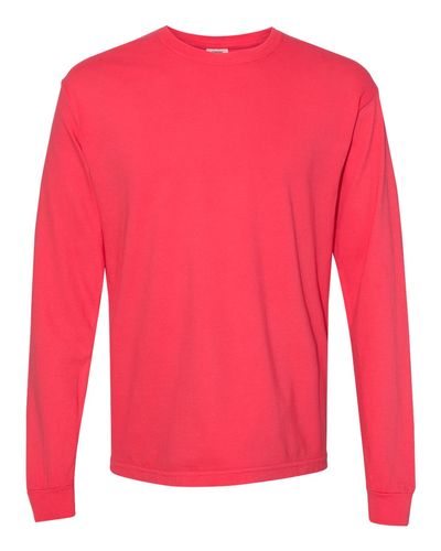 Unisex Garment-Dyed Heavyweight Long Sleeve T-Shirt - 6014 image thumbnail