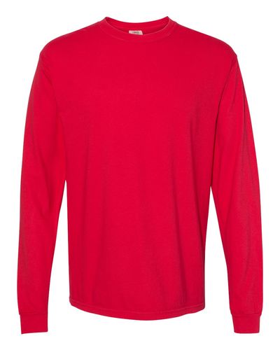 Unisex Garment-Dyed Heavyweight Long Sleeve T-Shirt - 6014 image thumbnail