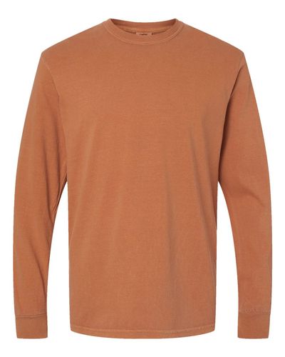 Unisex Garment-Dyed Heavyweight Long Sleeve T-Shirt - 6014 image thumbnail