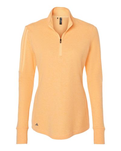 Women's 3-Stripes Quarter-Zip Sweater Pullover - A555 image thumbnail