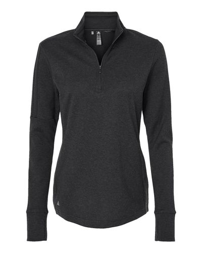 Women's 3-Stripes Quarter-Zip Sweater Pullover - A555 image thumbnail