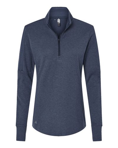 Women's 3-Stripes Quarter-Zip Sweater Pullover - A555 image thumbnail