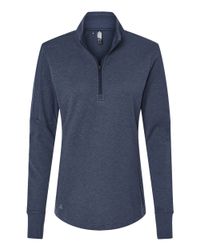 Image of Women's 3-Stripes Quarter-Zip Sweater Pullover - A555