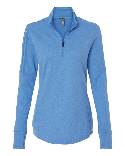Women's 3-Stripes Quarter-Zip Sweater Pullover - A555 image thumbnail