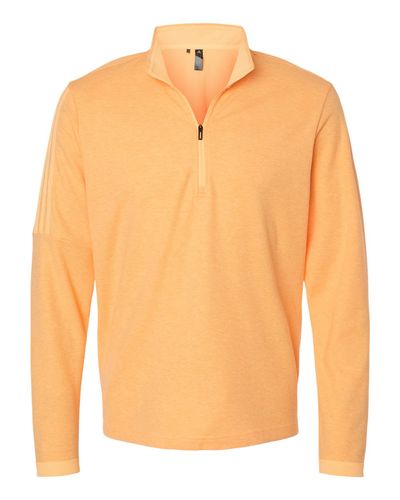 Men's 3-Stripes Quarter-Zip Sweater Pullover - A554 image thumbnail
