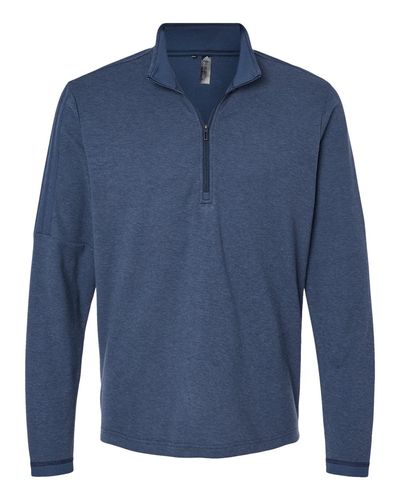 Men's 3-Stripes Quarter-Zip Sweater Pullover - A554 image thumbnail
