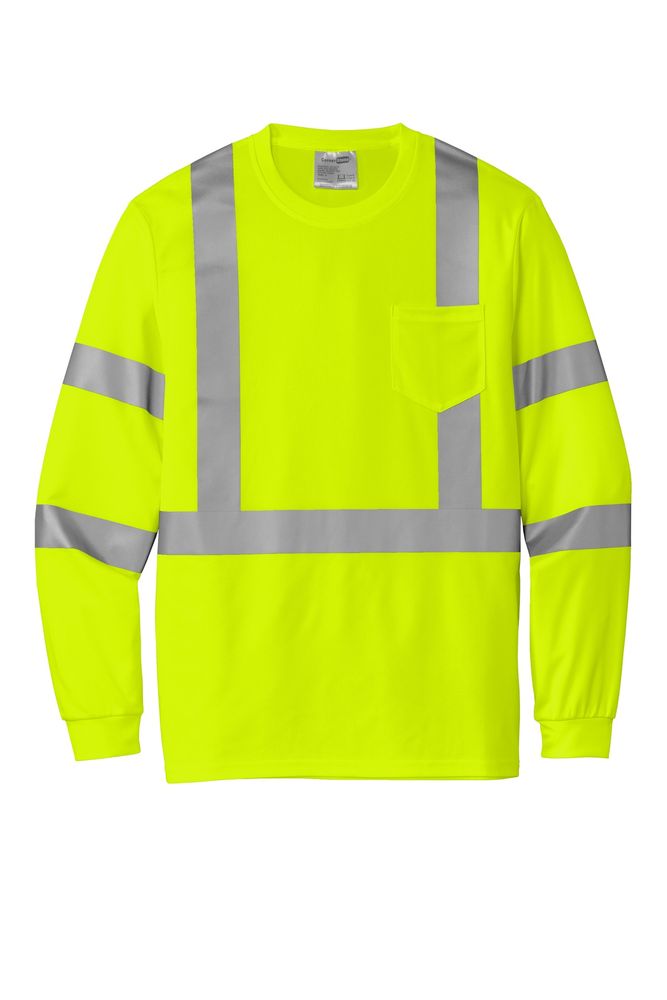 CornerStone ANSI 107 Class 3 Mesh Long Sleeve Tee. CS203 primary image