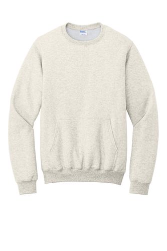 Port & Co Core Fleece Crewneck Pocket Sweatshirt PC78PKT image thumbnail