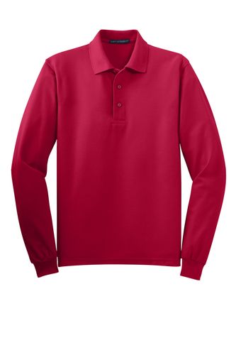Port Authority Silk Touch Long Sleeve Polo. K500LS image thumbnail Port Authority Silk Touch Long Sleeve Polo. K500LS image thumbnail