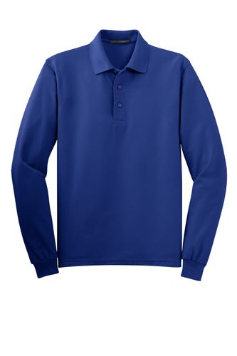 Port Authority Silk Touch Long Sleeve Polo. K500LS image thumbnail Port Authority Silk Touch Long Sleeve Polo. K500LS image thumbnail