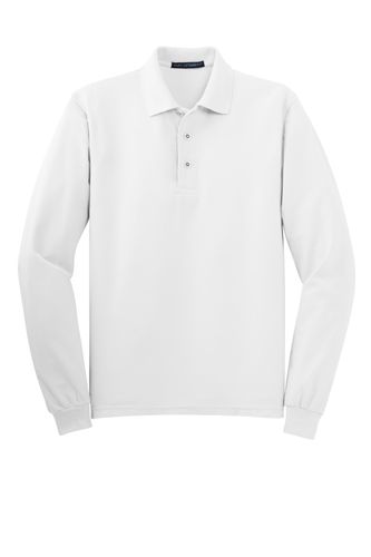 Port Authority Silk Touch Long Sleeve Polo. K500LS image thumbnail Port Authority Silk Touch Long Sleeve Polo. K500LS image thumbnail