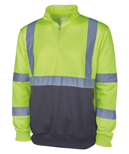 Quarter Zip Hi-Vis Sweatshirt image thumbnail
