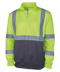 Image of Quarter Zip Hi-Vis Sweatshirt