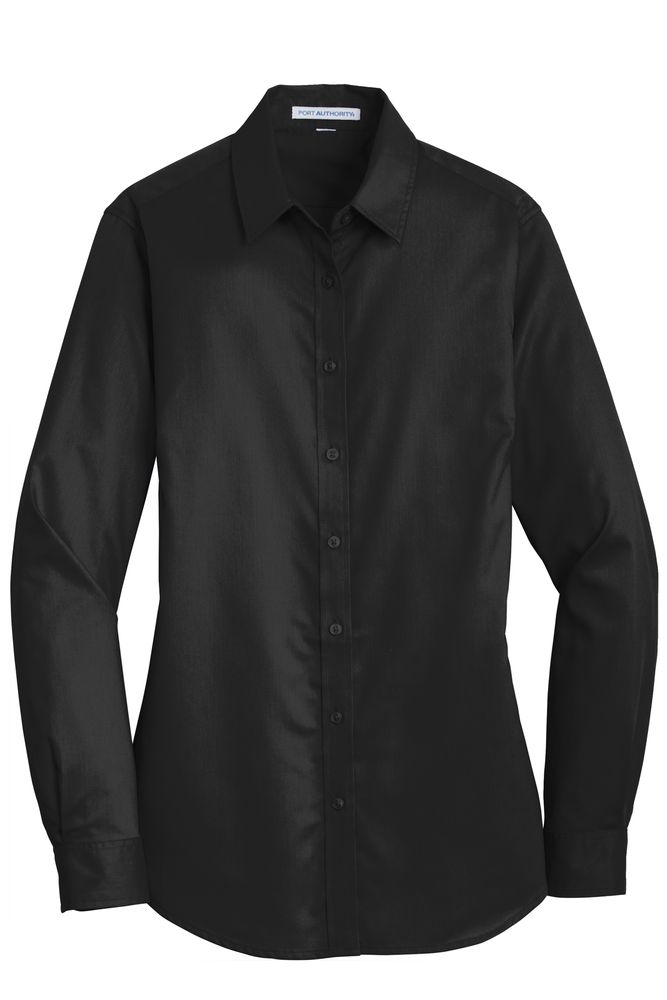 Port Authority Women's SuperPro Twill Shirt. L663 primary image