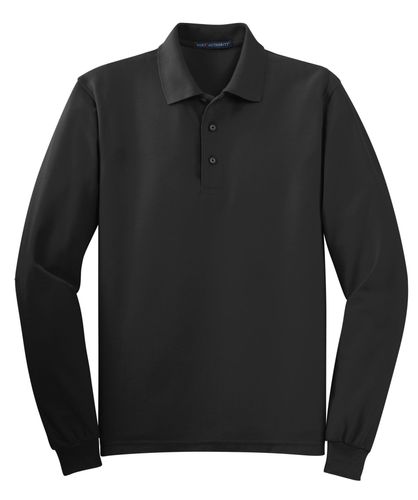 Port Authority Silk Touch Long Sleeve Polo. K500LS image thumbnail Port Authority Silk Touch Long Sleeve Polo. K500LS image thumbnail