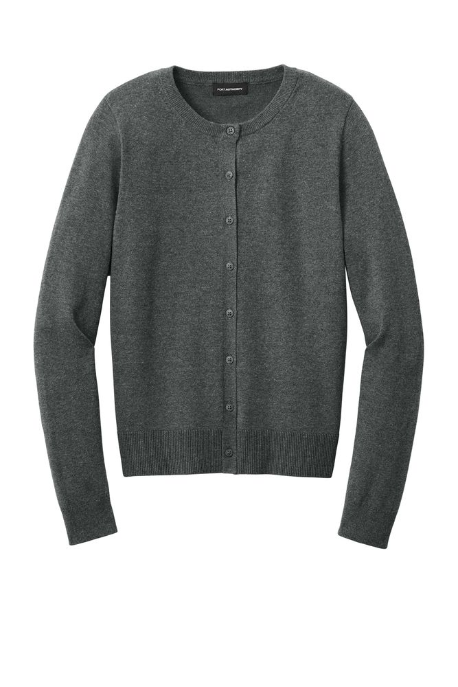 Port Authority Women's Easy Care Crewneck Cardigan Sweater primary image