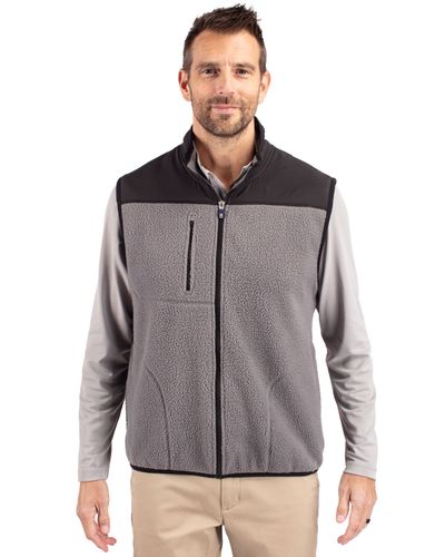 Cutter & Buck Cascade Eco Fleece Mens Vest image thumbnail