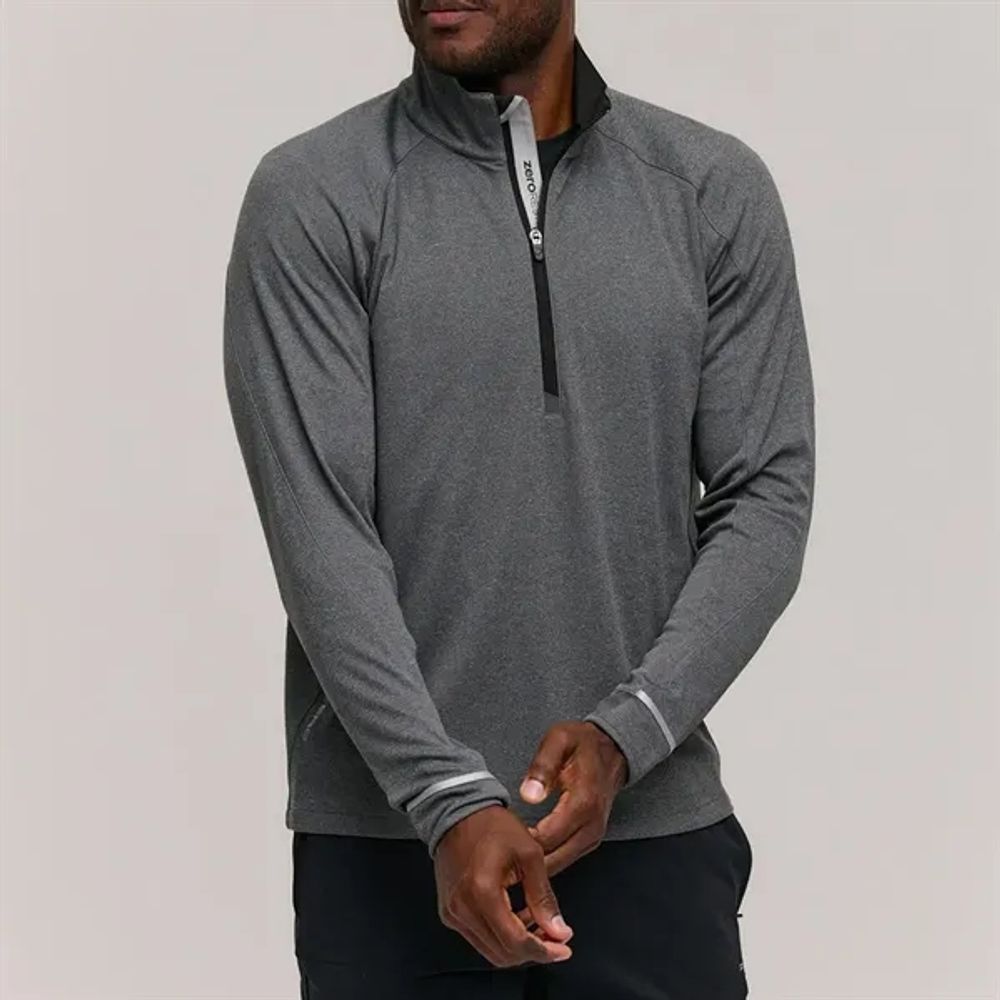 Image of Men's Zero Restriction Melange Quarter-Zip Pullover