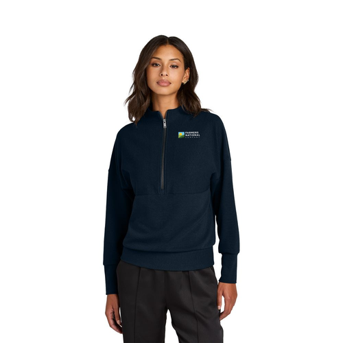 Mercer+Mettle Women's Linear Texture 1/4-Zip image thumbnail