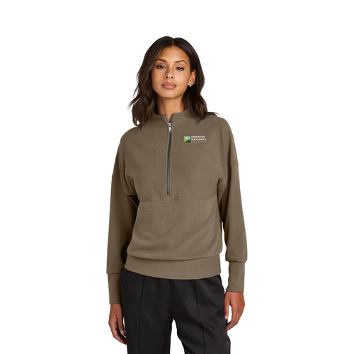 Mercer+Mettle Women's Linear Texture 1/4-Zip image thumbnail
